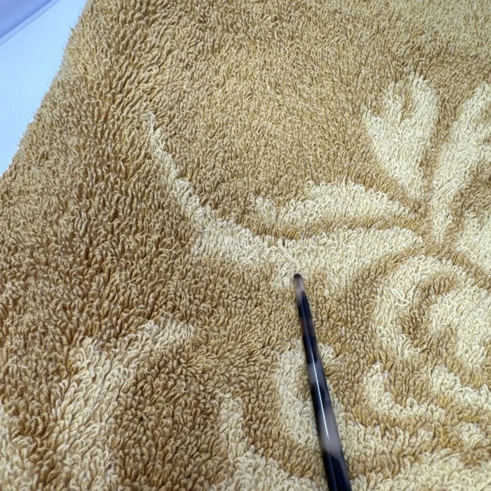 Vintage Fieldcrest Bath Towels Harvest Gold Tan Imperial Collection Retro Cotton